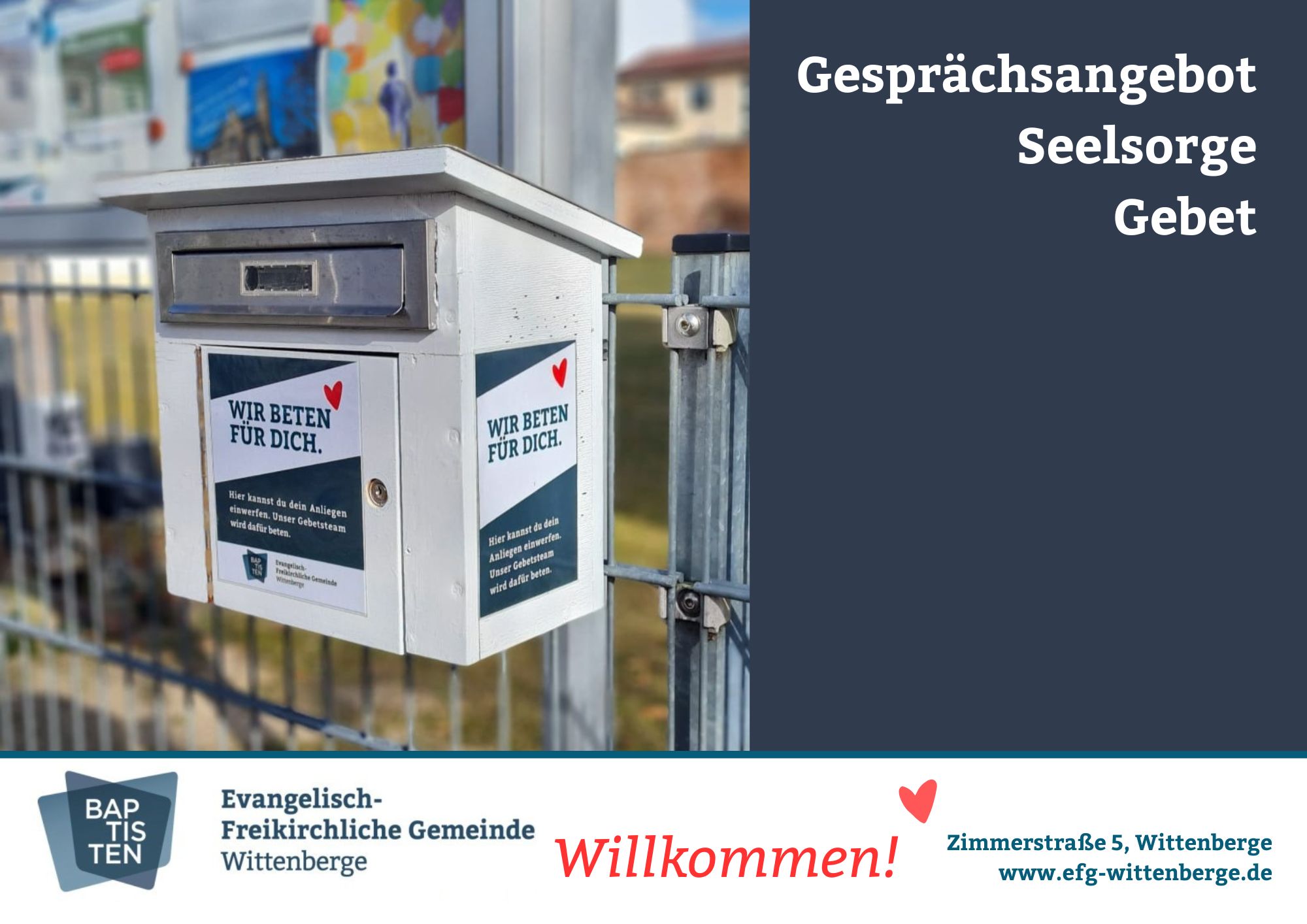 Gesprächsangebot / Seelsorge / Gebet